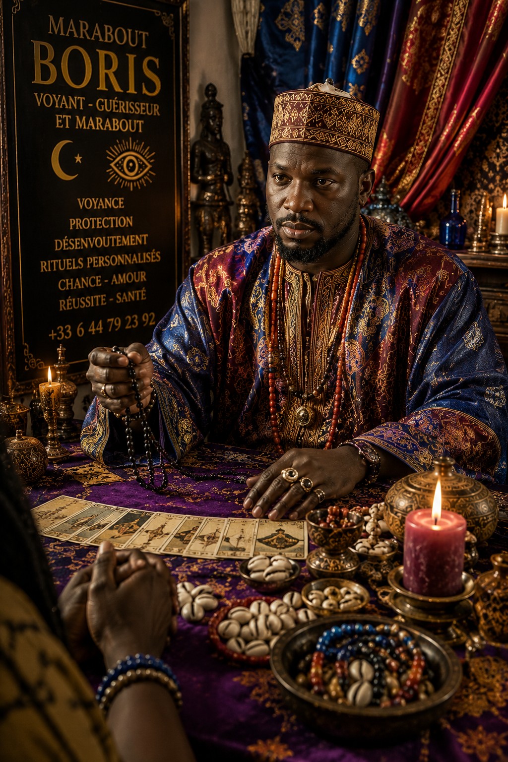 Marabout Boris en consultation